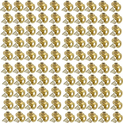 Poolzilla Wood Deck Brass Anchor with Collar for Safety Cover - Universal Fit