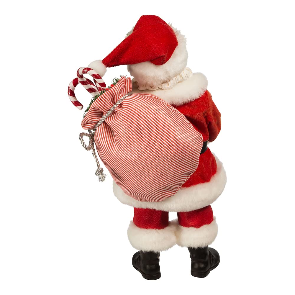 10.5-Inch Fabriché Santa with Candy Cane Tray