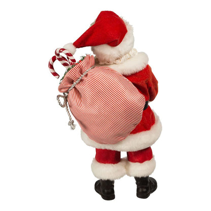 10.5-Inch Fabriché Santa with Candy Cane Tray