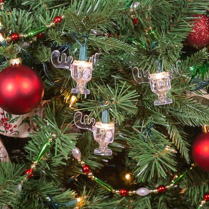 National Lampoon Christmas Vacation Kurt Adler UL 10-Light Wally World Moose Mug Light Set