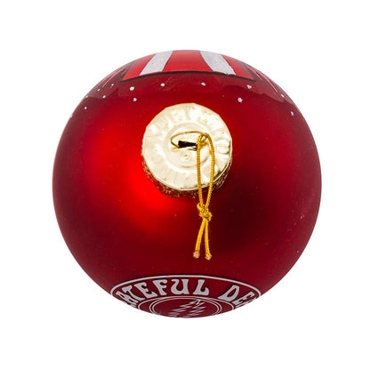 Kurt Adler 80mm Grateful Dead Glass Ball for Christmas
