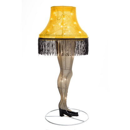 Kurt Adler Leg Lamp 3D Tinsel Lighted Lawn Decor, 28-Inch,Yellow