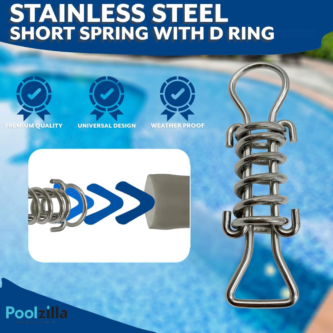 Poolzilla 5.25" Stainless Steel Short Spring for Winter Pool Covers