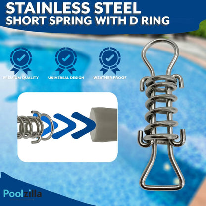 Poolzilla 5.25" Stainless Steel Short Spring for Winter Pool Covers