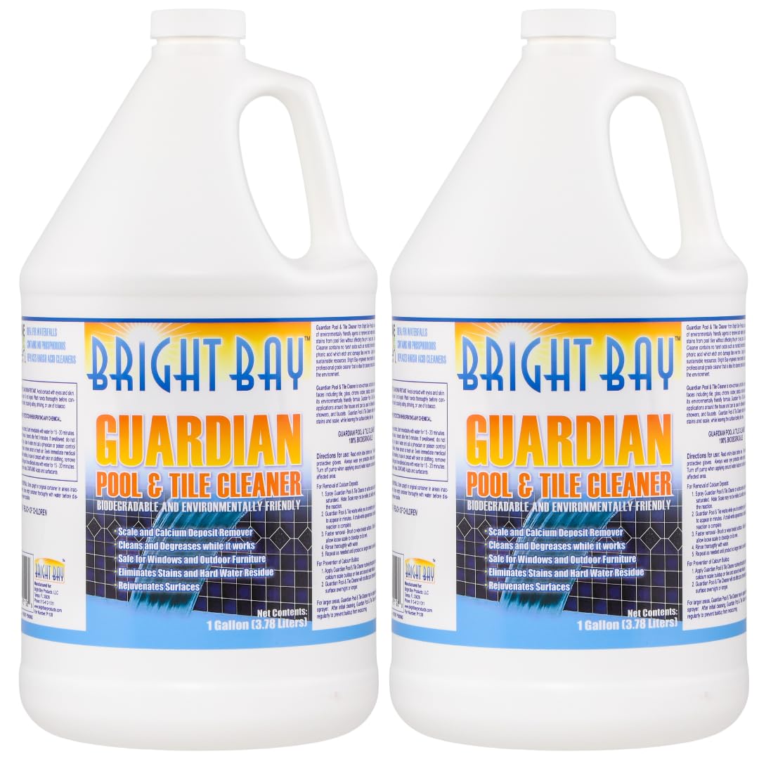 Poolzilla Guardian Pool and Tile Cleaner (1 GAL) for Stains, Scales, & Deposit Removal