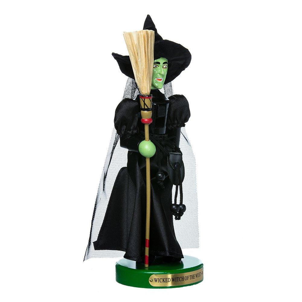Kurt Adler OZ6161L 11" Wizard of Oz Wicked Witch Nutcracker,Black