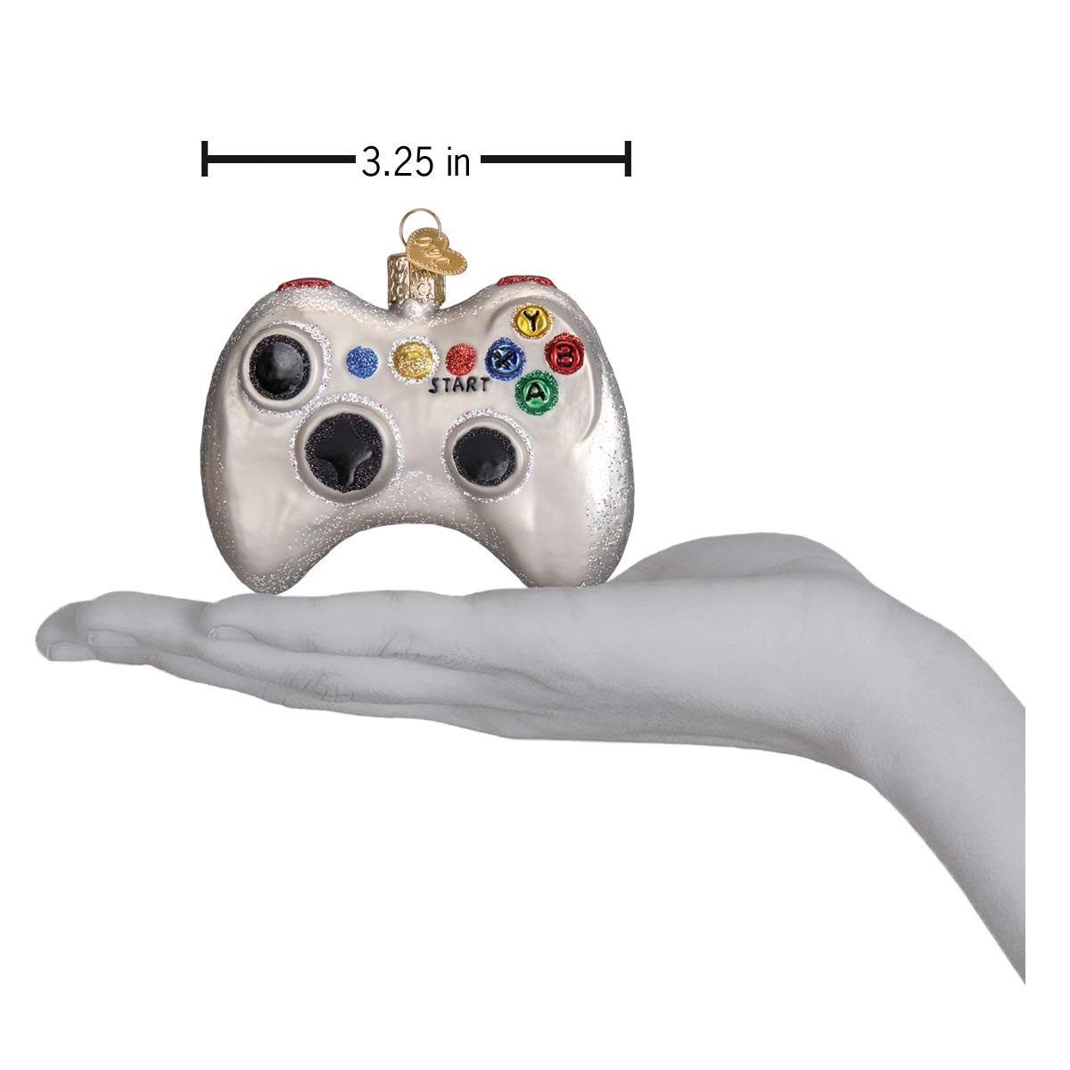 Old World Christmas Ornaments: Video Game Controller Glass Blown Ornaments for Christmas Tree (44094)