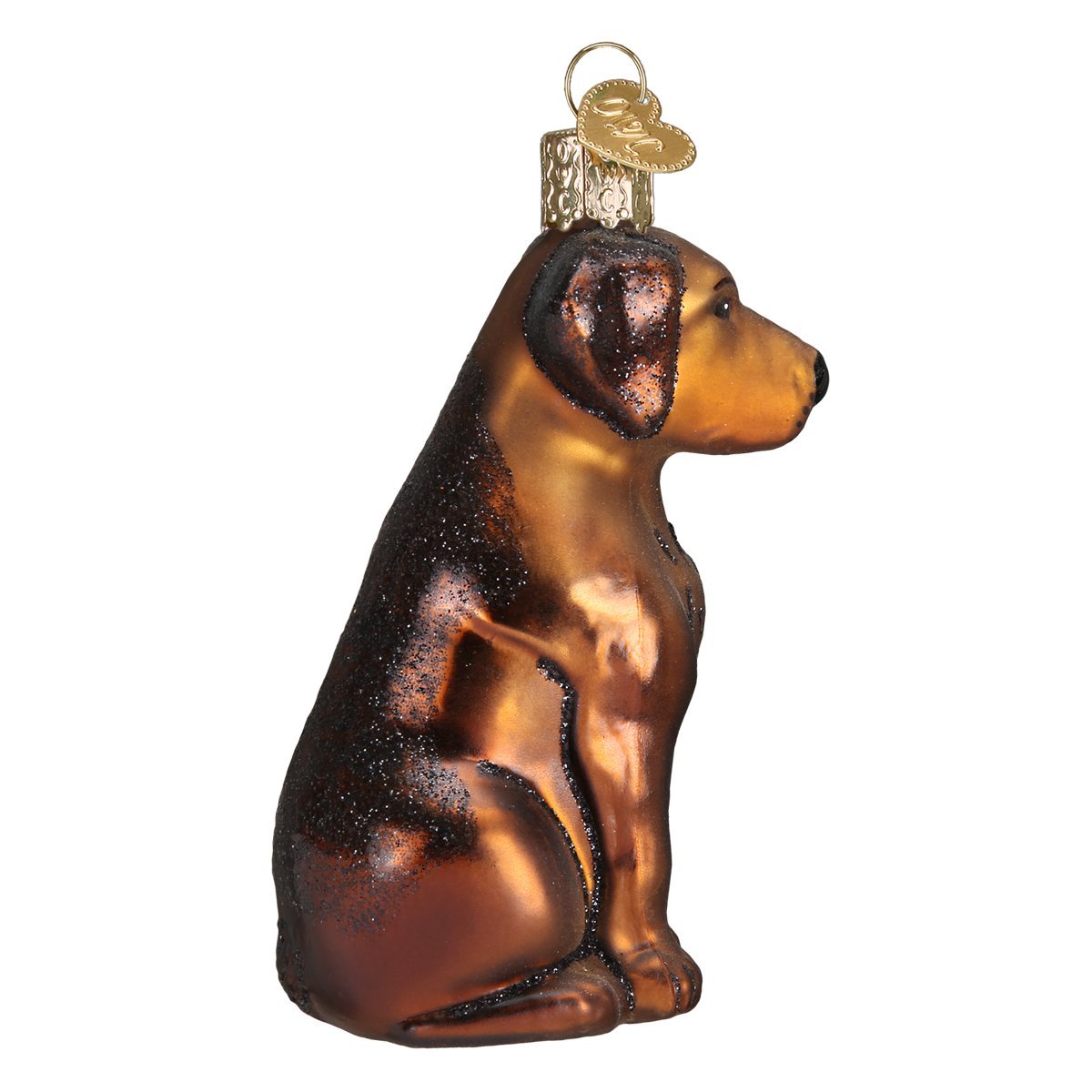Old World Christmas Scottish Terrier Glass Blown Ornament for Christmas Tree, Handcrafted Holiday Decoration, Dog Collection