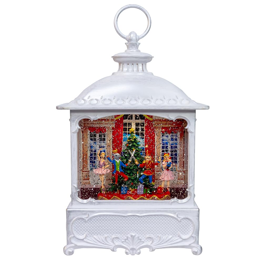 Kurt S. Adler 10.25 Inch Battery Operated USB LED Lighted Nutcracker Suite Water Lantern