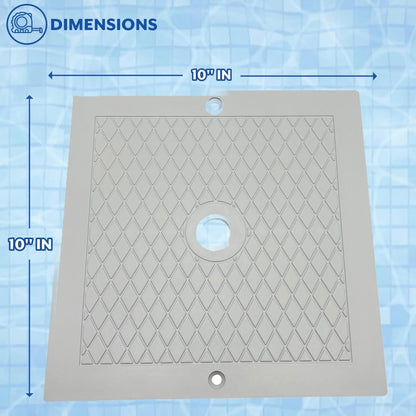 Poolzilla 10" Skimmer Lid, Compatible with Hayward SPX1082E, SP082, 1083, 1084, 1085, and SP1086