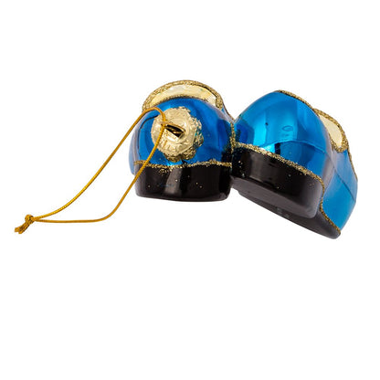 Kurt Adler 5" Elvis Blue Suede Shoes Glass Ornament