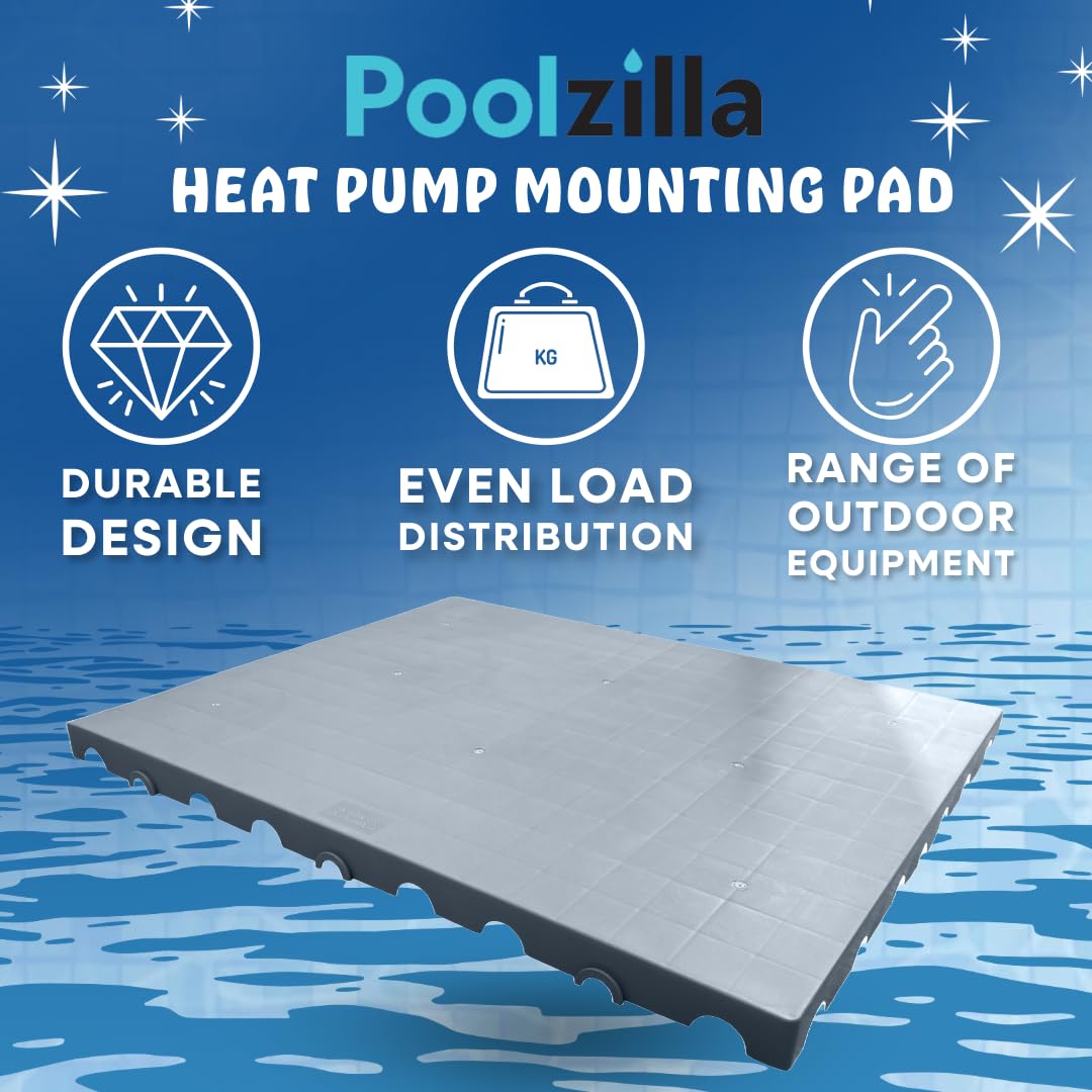 Poolzilla Heat Pump Mounting Pad (40’’ x 31’’)