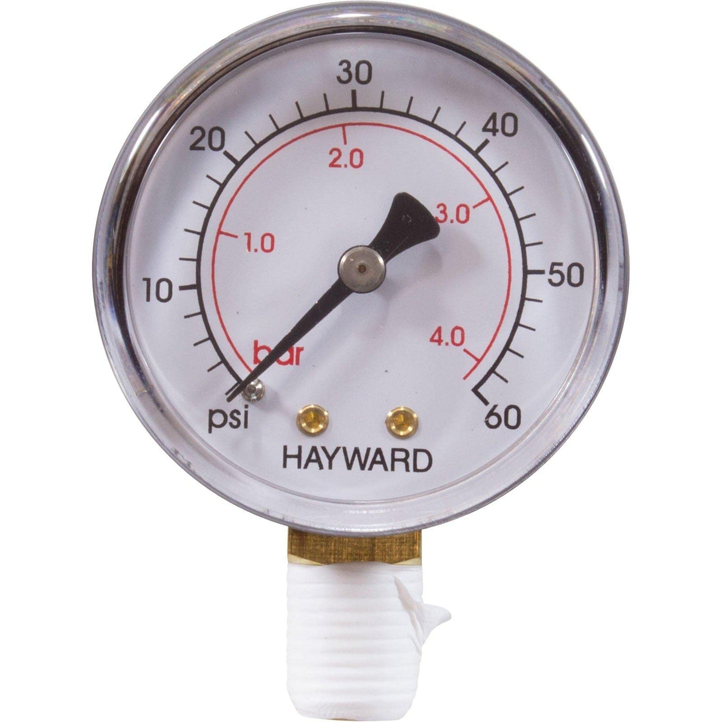 Hayward Pressure Gauge 1/4" Btm Mount | HCXFPGB1000