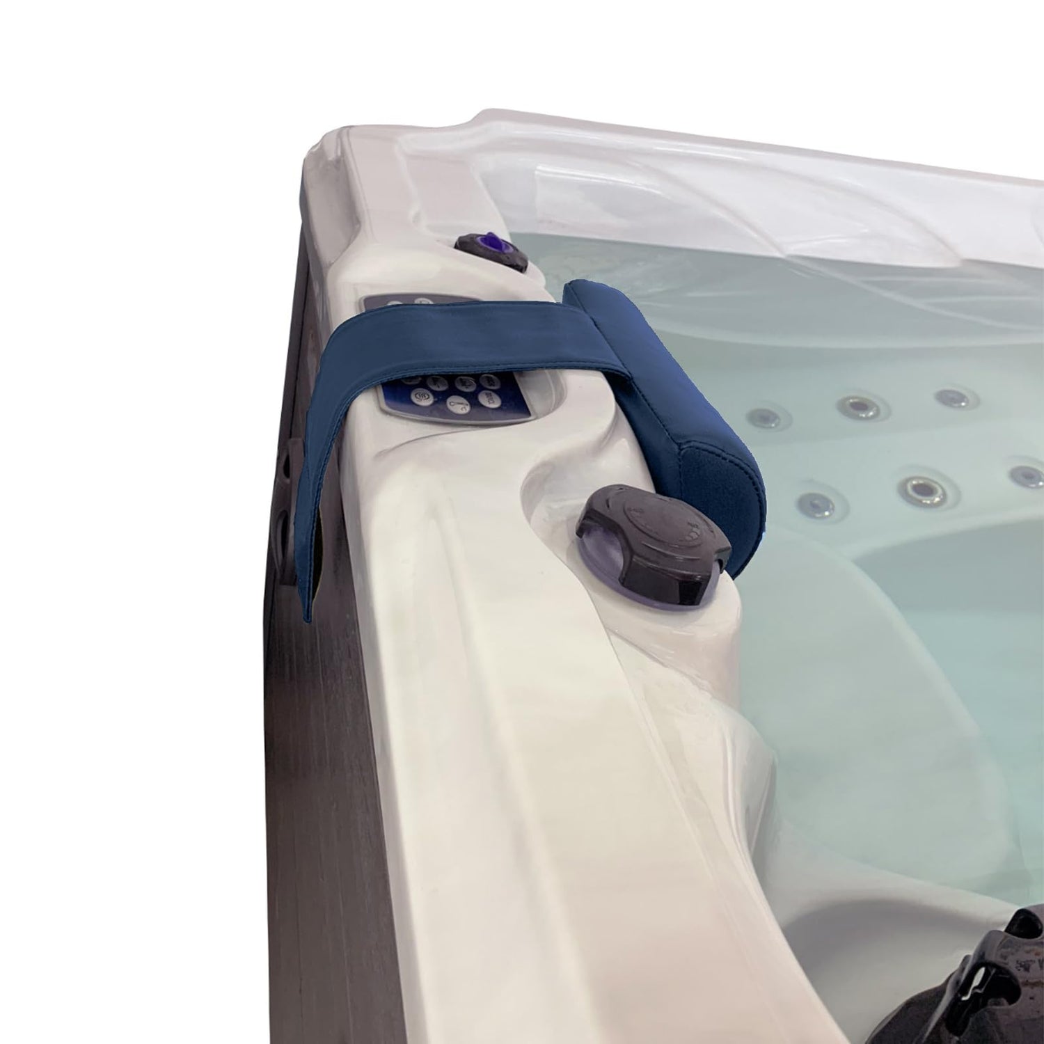 Poolzilla Blue Spa Pillow for Outdoor Hot Tubs