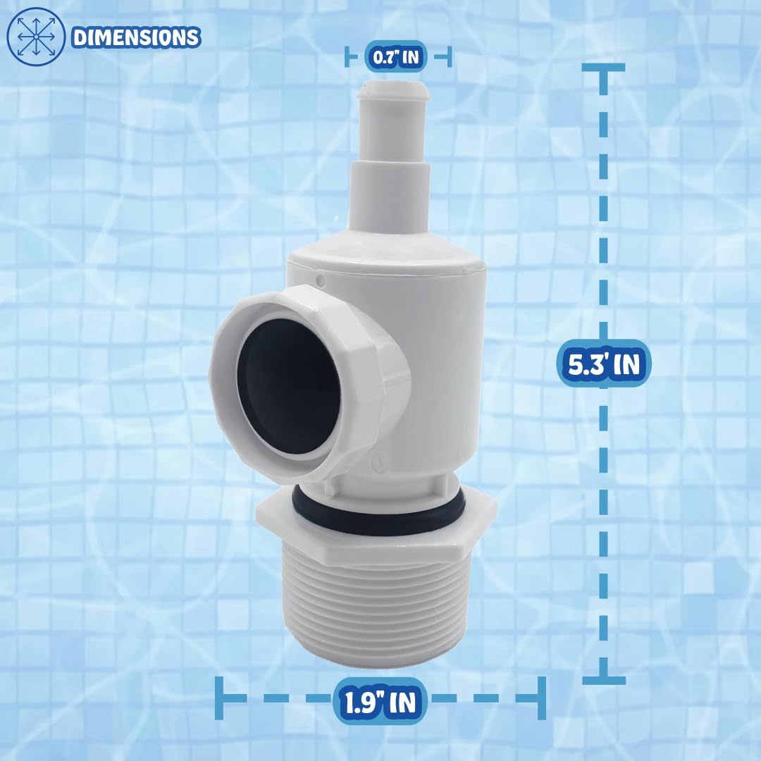 Poolzilla UWF Connector (9-100-9001) Compatible with Polaris Models 180, 280, 380, 3900 Sport and Quattro P40/Sport