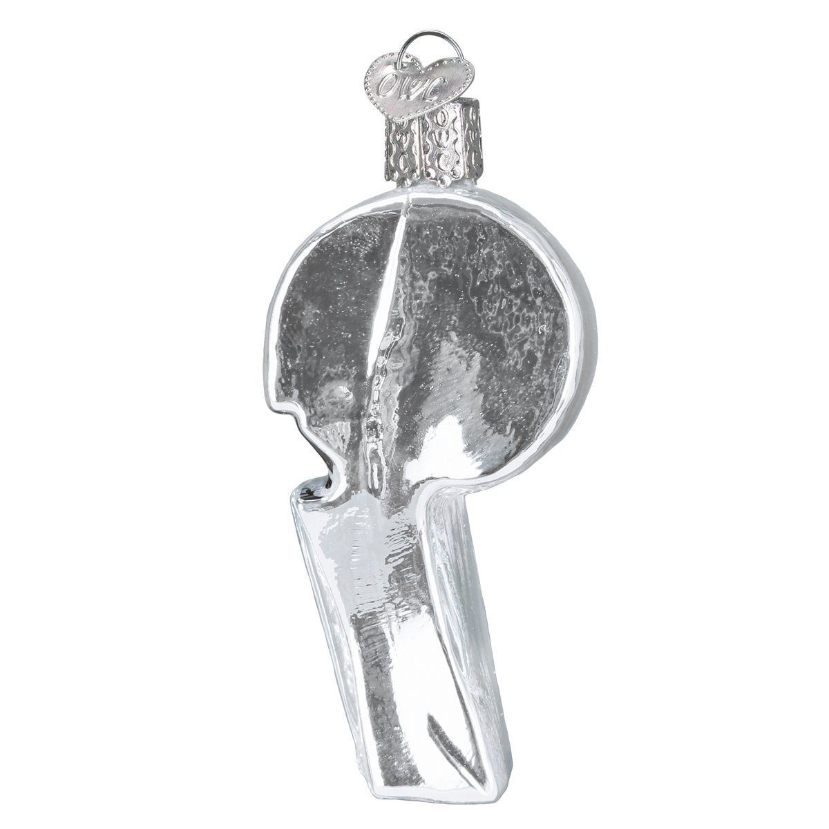 Old World Christmas Coach's Whistle Glass Blown Ornament for Christmas Tree, Handcrafted Holiday Decoration, Sports Collection