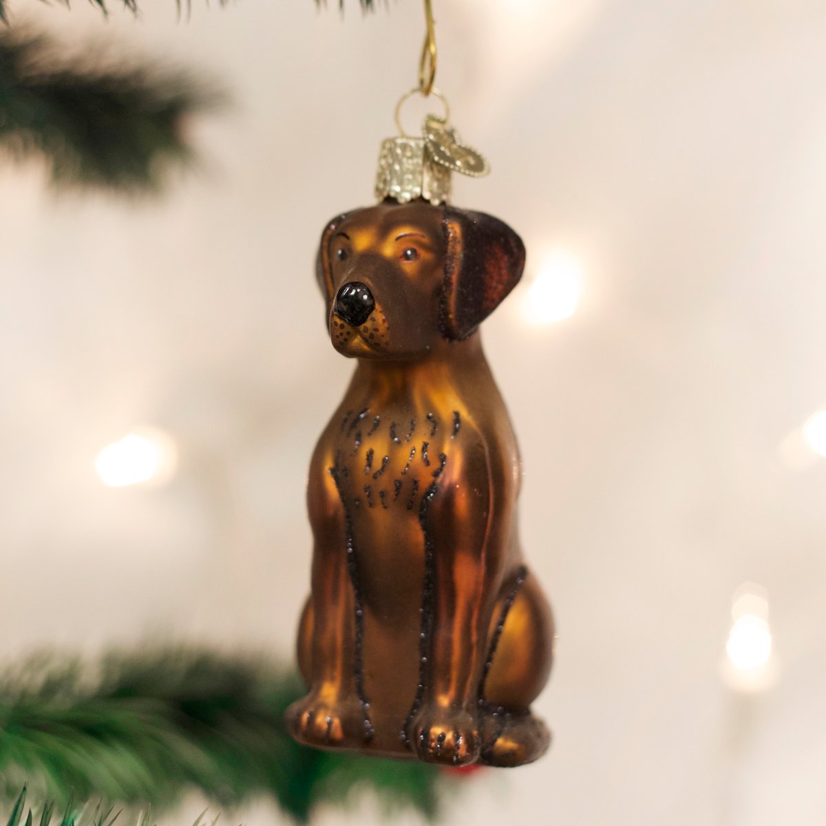 Old World Christmas Scottish Terrier Glass Blown Ornament for Christmas Tree, Handcrafted Holiday Decoration, Dog Collection