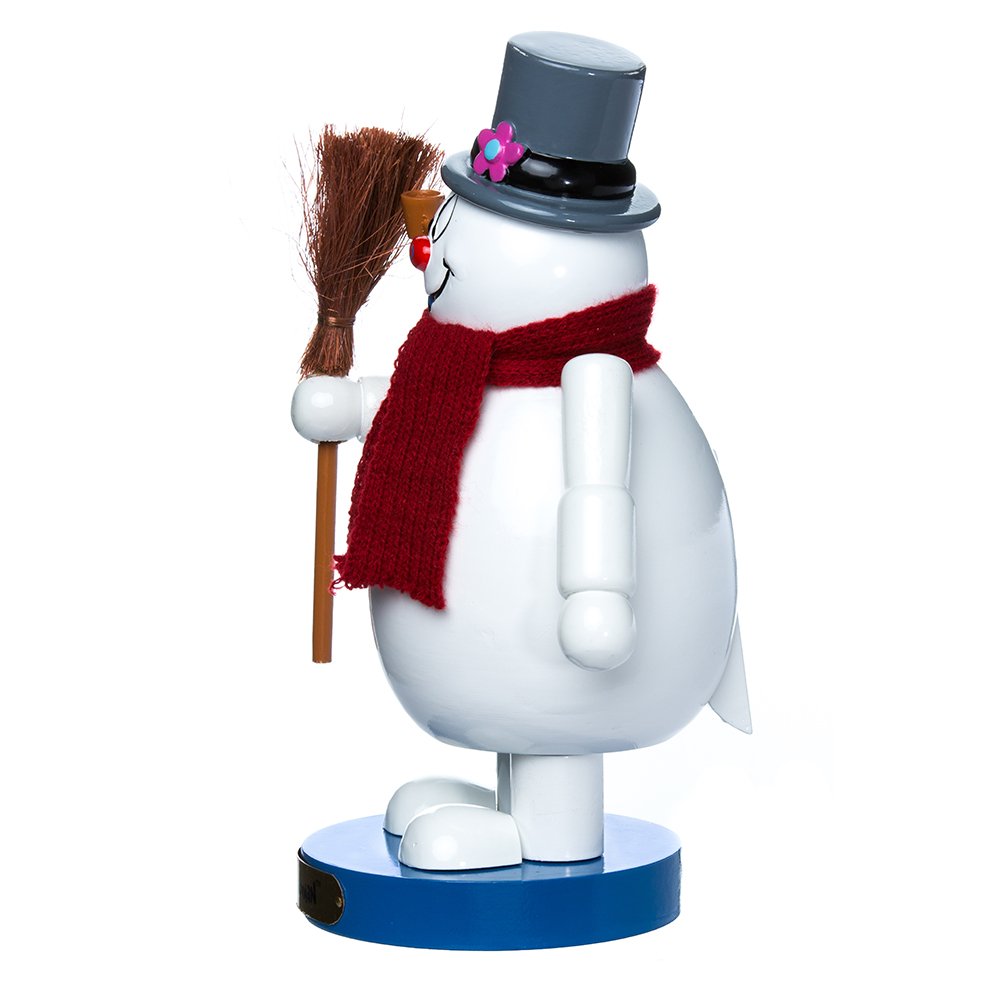 Kurt Adler 10" Wooden Frosty the Snowman Nutcracker