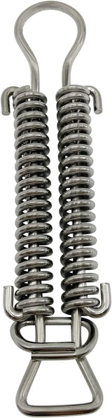 Poolzilla Stainless Steel 8" Double Spring with D Ring with Double Coil Design