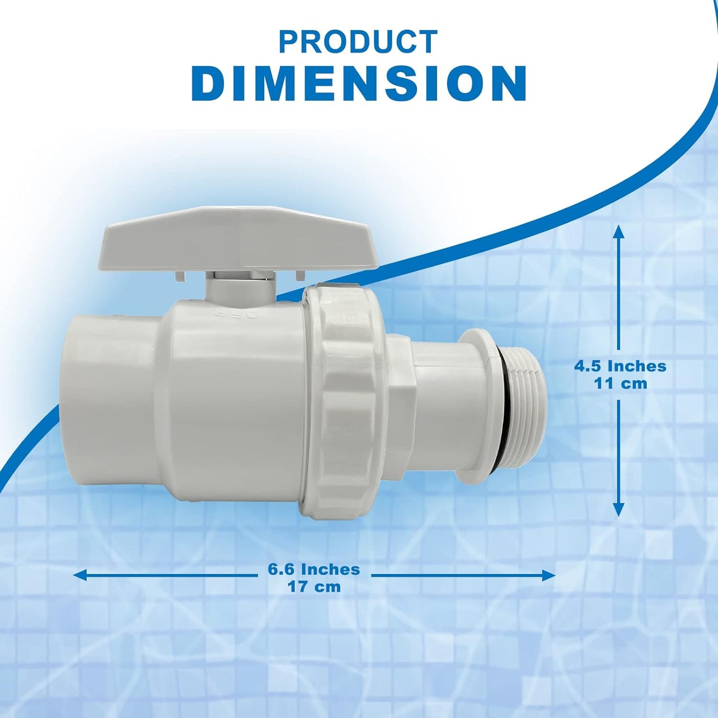 Poolzilla 1.5" Ball Valve - Compatible with Hayward SP0723