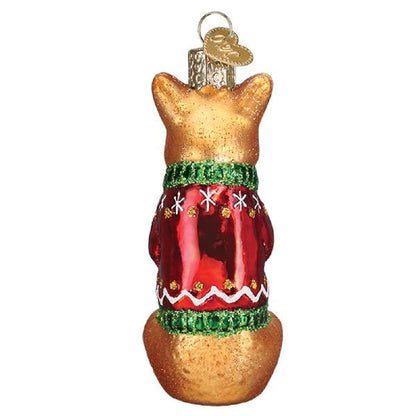 Old World Christmas Ornaments Christmas Corgi Glass Blown Ornaments for Christmas Tree