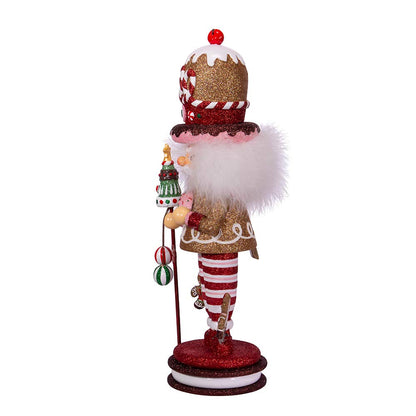 Kurt S. Adler 16.5-Inch Hollywood Gingerbread King Nutcracker, Multicolor