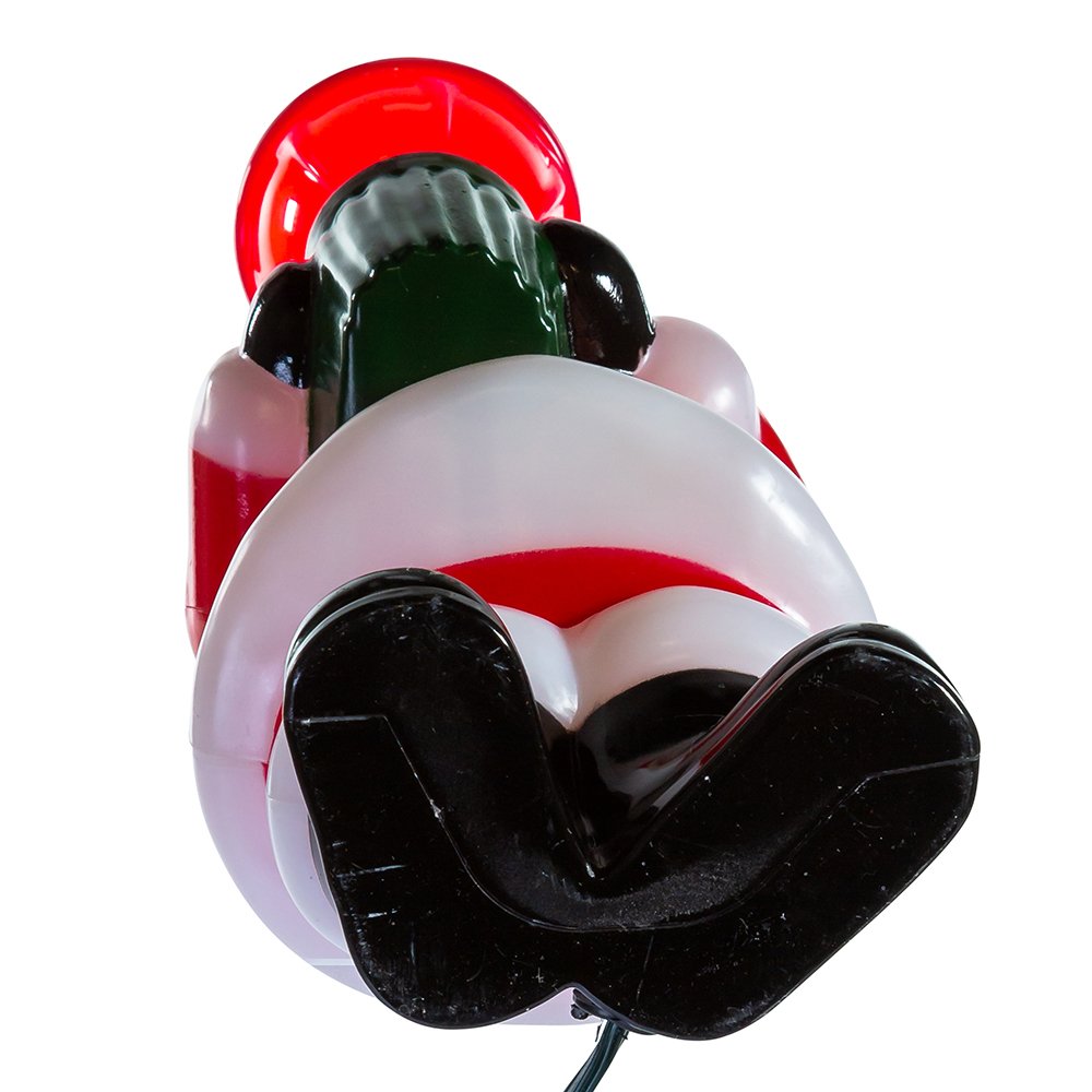 Kurt Adler Jolly Santa Bubble Light Tabletop Decoration, 7 1/4-Inch