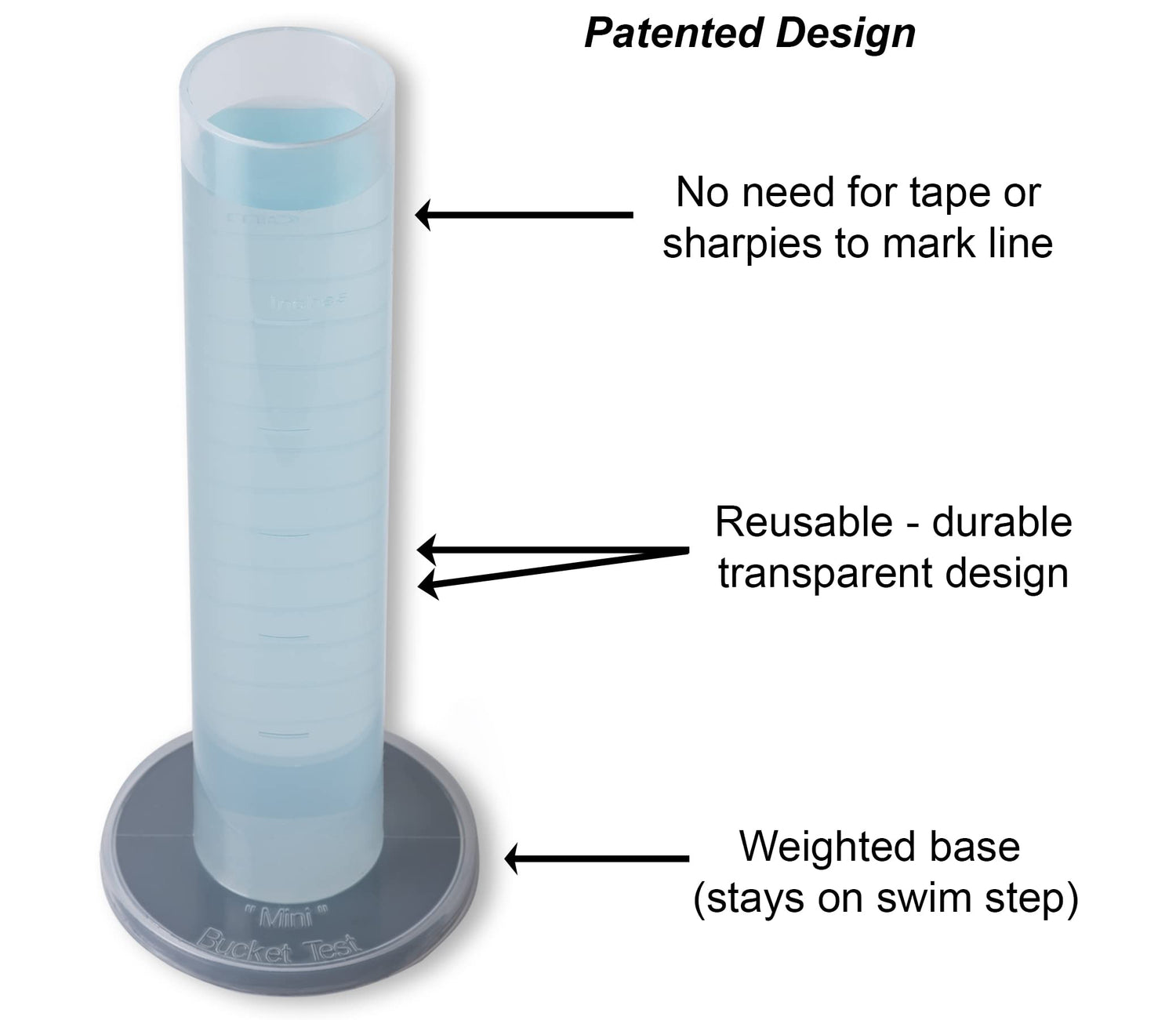 Poolzilla Mini Bucket Test, Pool Leak Detector For Homeowners, Bundle with Oil-Absorbing Scum Star