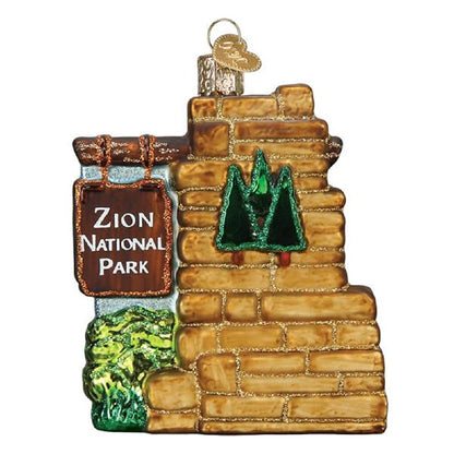 Old World Christmas Ornaments Zion National Park Glass Blown Ornaments for Christmas Tree
