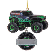 Kurt Adler 3.5 Inch Monster Jam Grave Digger Ornament for Personalization