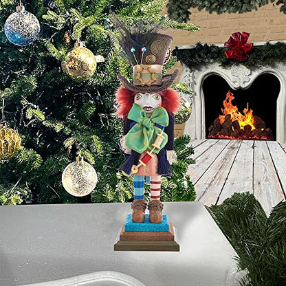 Kurt S. Adler, Inc. HA0381 Kurt Adler 18" Hollywood Mad Hatter Nutcracker, Multicolor, Standard
