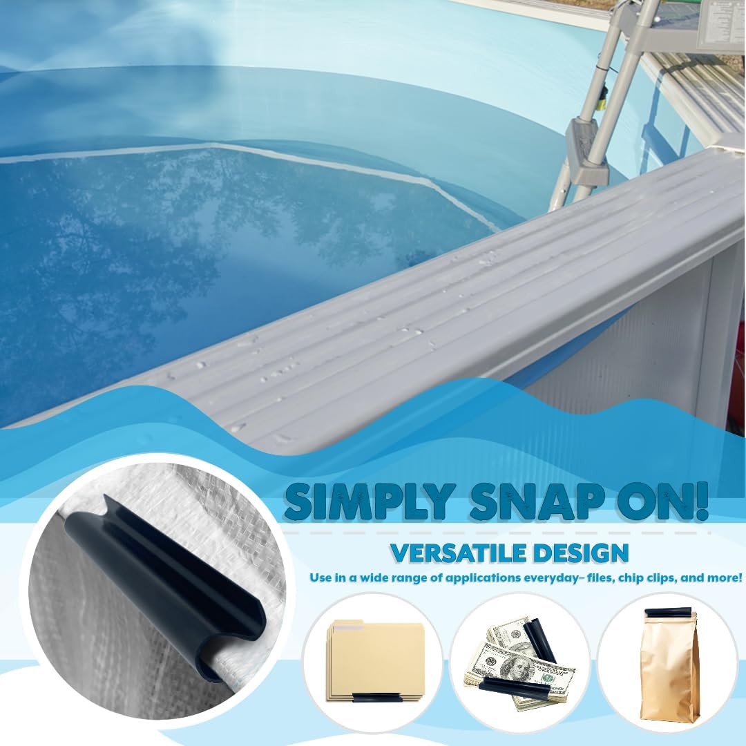 Poolzilla 6" Pool Cover Clips - Durable Wind Guard Clips, Come in (30 Pack, 48 Pack)