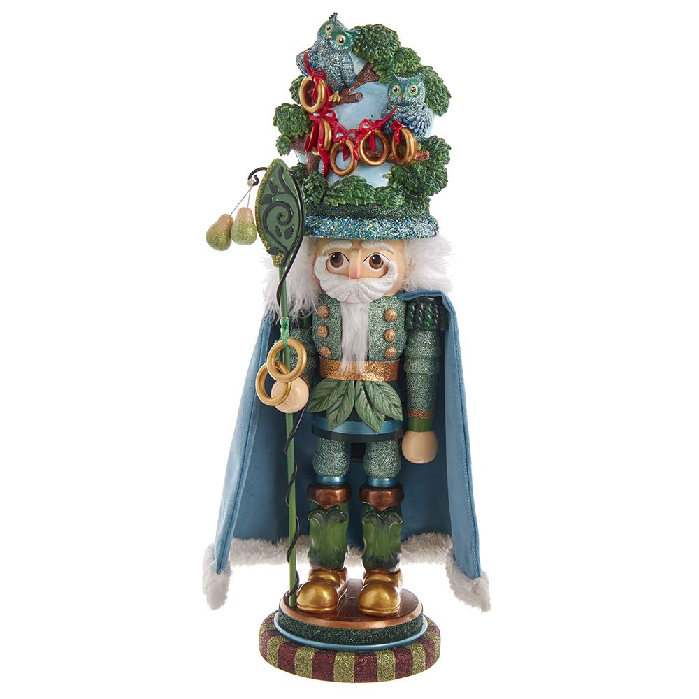 Kurt S. Adler HA0572 Hollywood Five Golden Rings Nutcracker, Multi-Colored, 17.5in