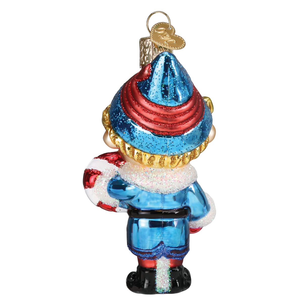 Old World Christmas Hermey The Elf Glass Blown Ornament for Christmas Tree, Handcrafted Holiday Decoration, Rudolph Collection