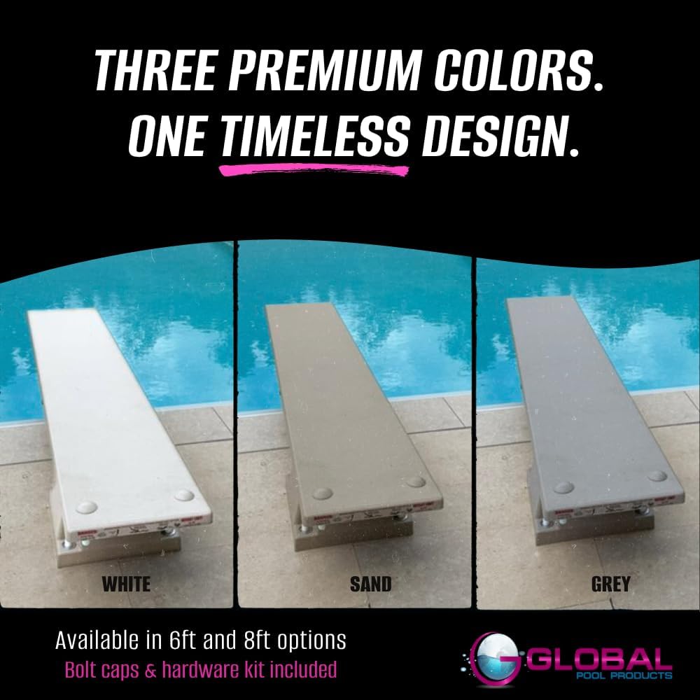Global Pool Products 6' ft Diving Board with Base