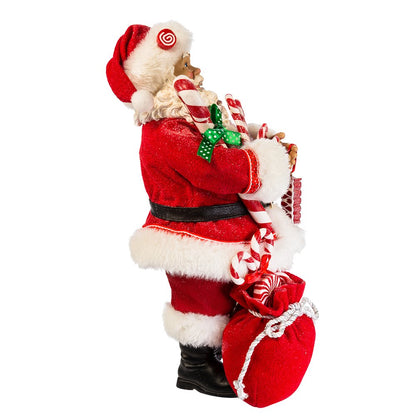 Kurt S. Adler, Inc. C7493 Kurt Adler 10.5" Santa with Candy & Sack Figure