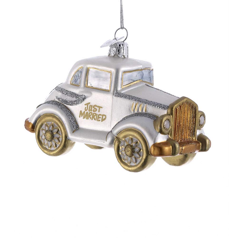 Kurt Adler Noble Gems Wedding Car Ornament - Thumbnail 2