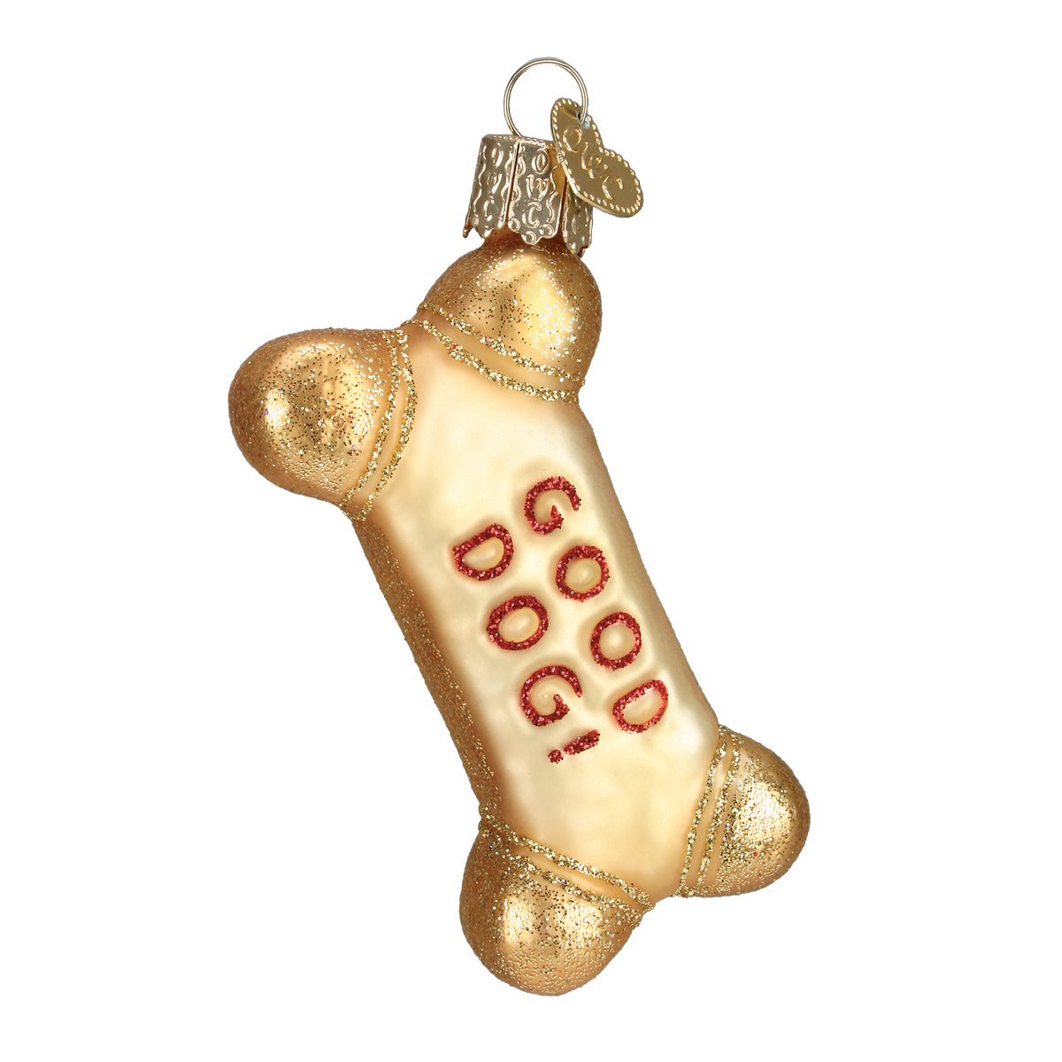 Old World Christmas Dog Biscuit Glass Blown Ornament for Christmas Tree