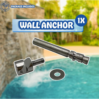 Poolzilla Stainless Steel 3" Wall Anchor for Pool Safety Covers
