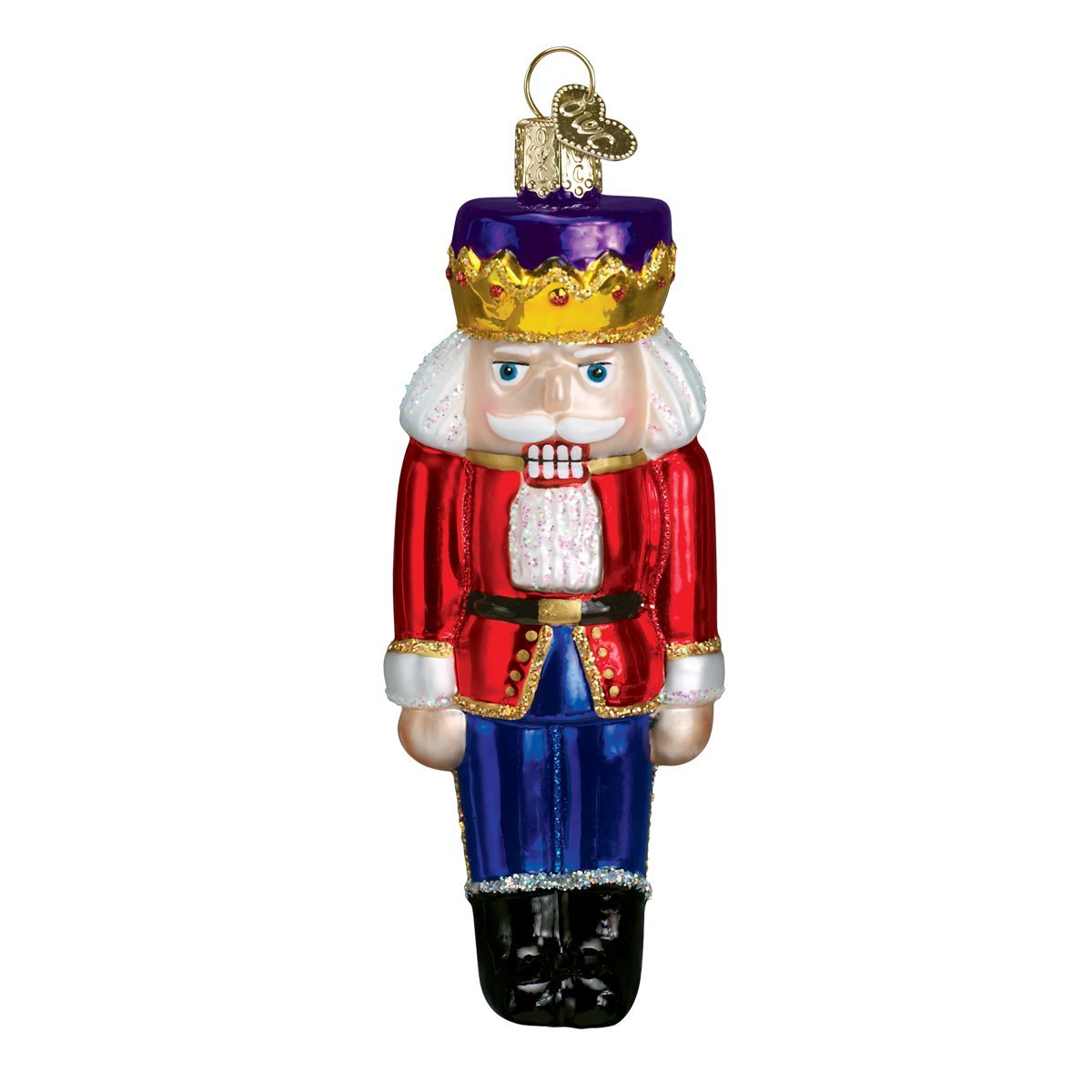 Old World Christmas Nutcracker Prince Glass Blown Ornament for Christmas Tree, Handcrafted Holiday Decoration, Holiday Collection