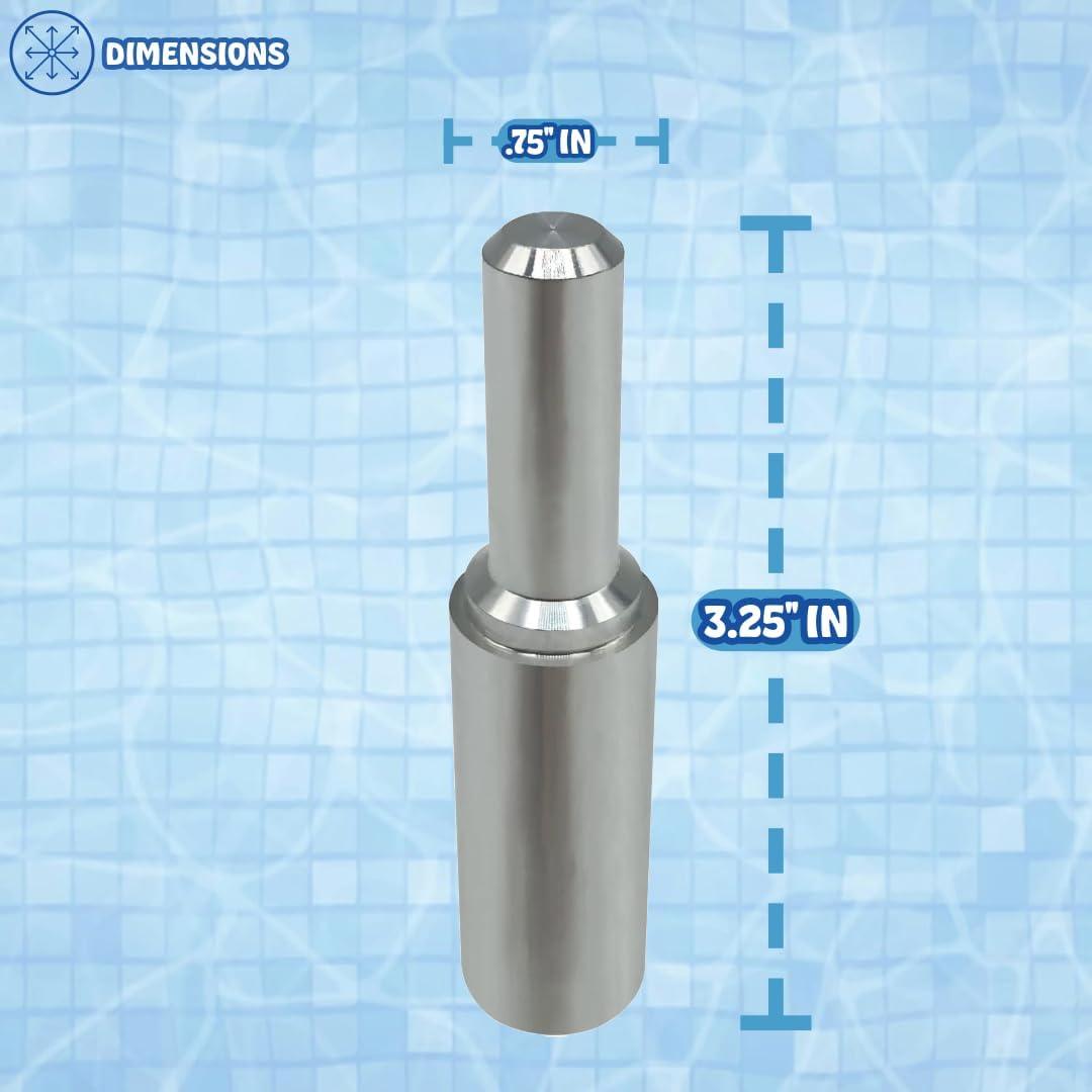 Poolzilla 3.25" Aluminum Tamping Tool for Safety Cover Anchor Installation