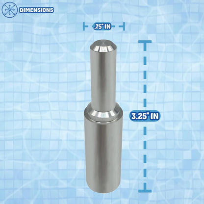 Poolzilla 3.25" Aluminum Tamping Tool for Safety Cover Anchor Installation