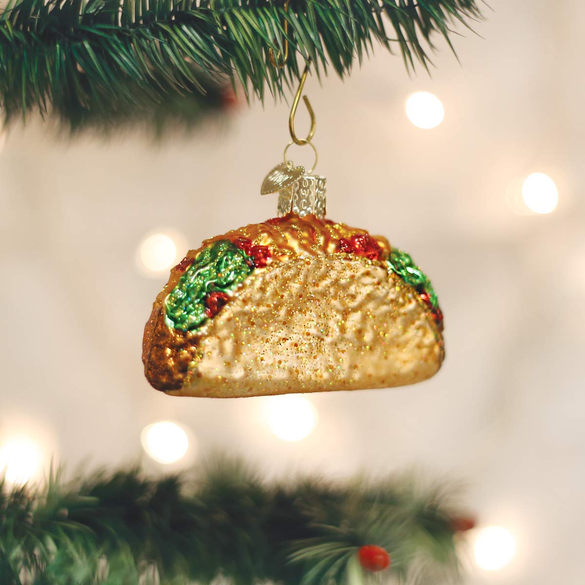 Old World Christmas Ornaments: Taco Glass Blown Ornaments for Christmas Tree (32084)