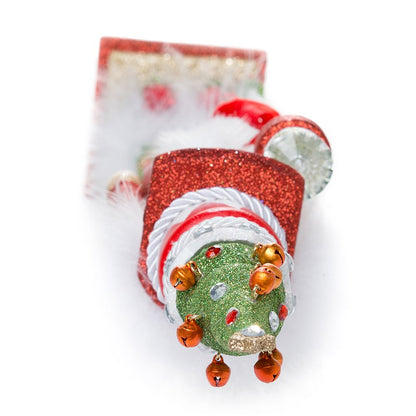 Kurt Adler Hollywood Tree Hat Nutcracker, 15-Inch, Red and Green