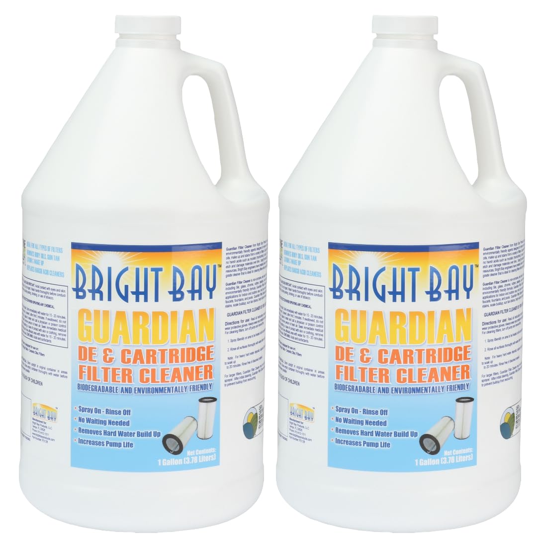 Poolzilla Guardian Filter Cleaner Solution for DE, Cartridge, Hot Tub, and Spa Filters, Multiple Size Available