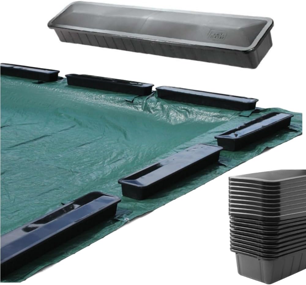Poolzilla (18 Pack) Water Blocks, Secure Your Pool Cover, Made of Polyethylene