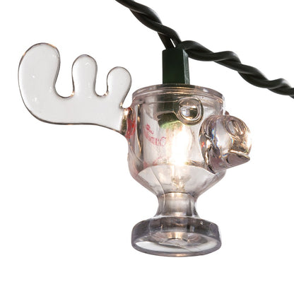 National Lampoon Christmas Vacation Kurt Adler UL 10-Light Wally World Moose Mug Light Set