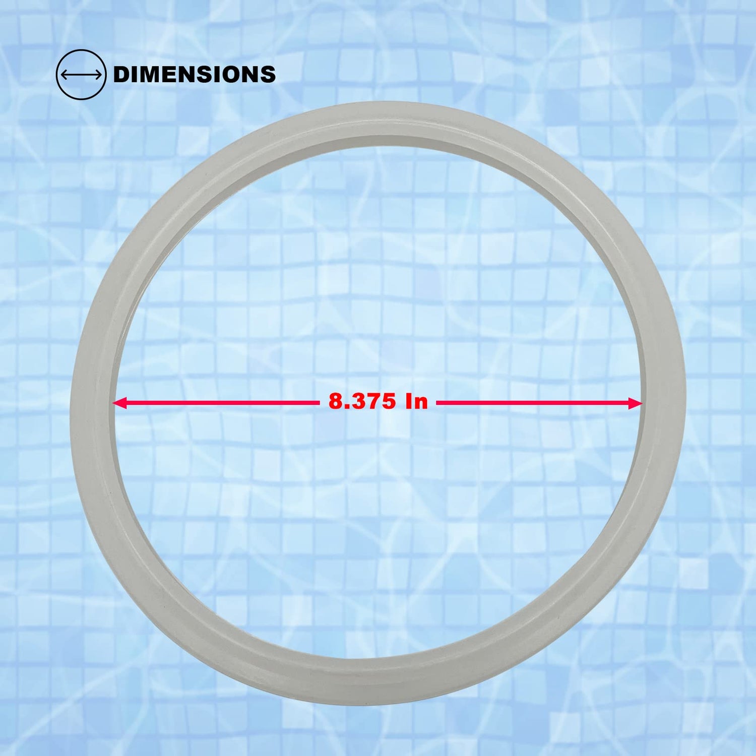 Poolzilla Gasket for Pool Light Lense, Compatible with Pentair, AmeriLite, IntellliBrite, Sam AmerLite, and OEM 79101600Z