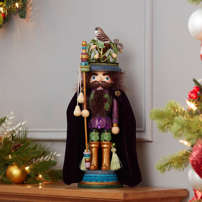 Kurt S. Adler Kurt Adler 18-Inch Hollywood Partridge in a Pear Tree Nutcracker, Black