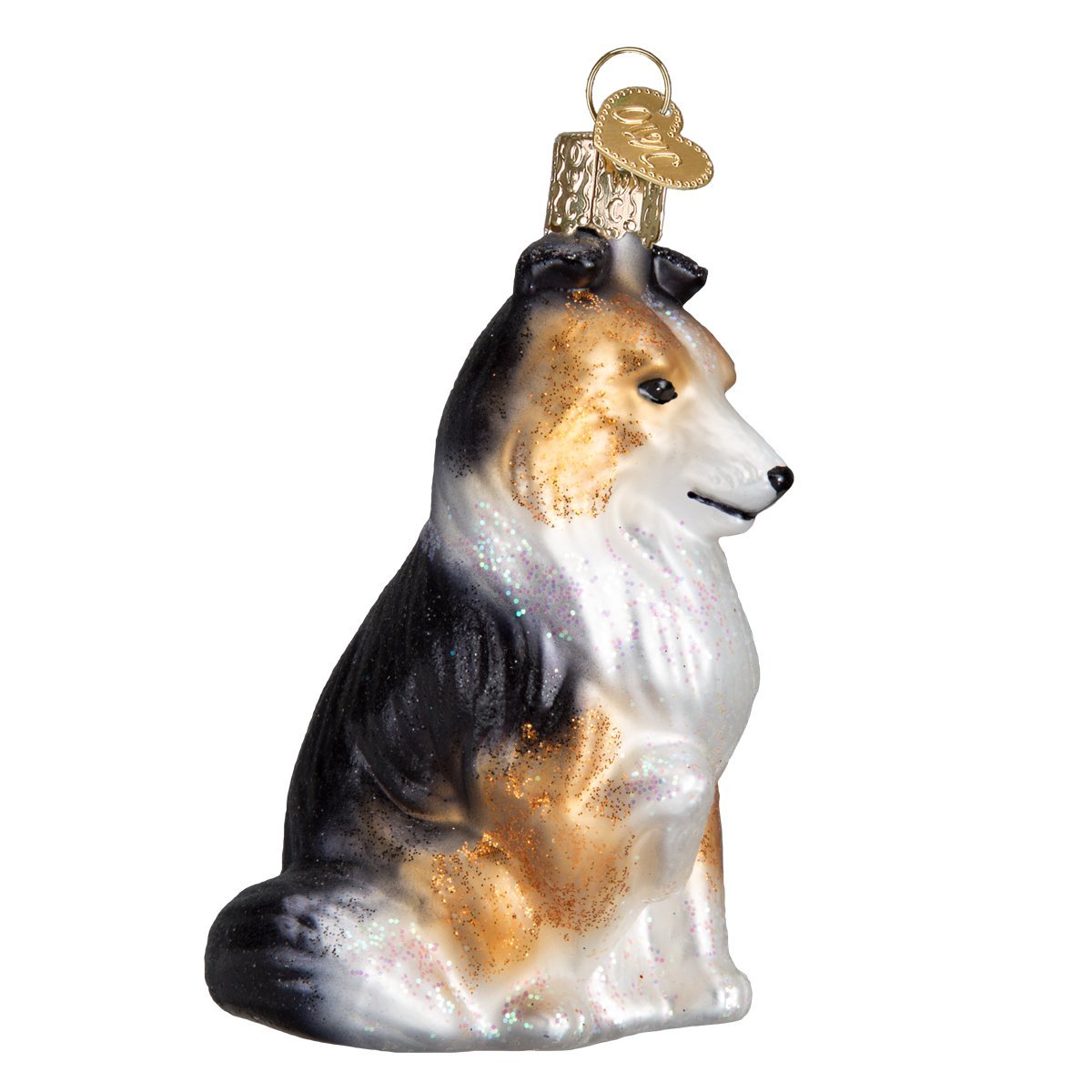 Old World Christmas Bernese Mountain Dog Glass Blown Ornament for Christmas Tree, Handcrafted Holiday Decoration, Dog Collection